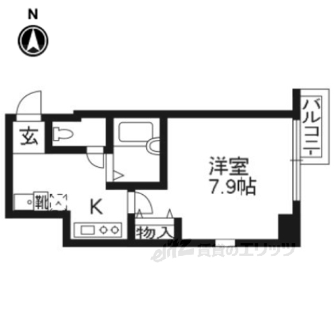 ＣＩＴＹＳＰＩＲＥ烏丸御池の間取り