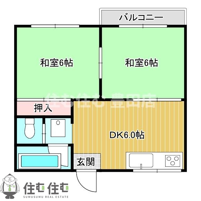 ファミエール平戸橋B棟の間取り