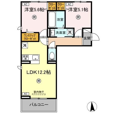 ロータスヒルＢの間取り