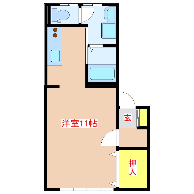 コーポサカエ　VIIIの間取り