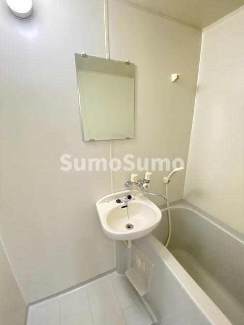 洗面設備　スペースが確保できる洗面所です