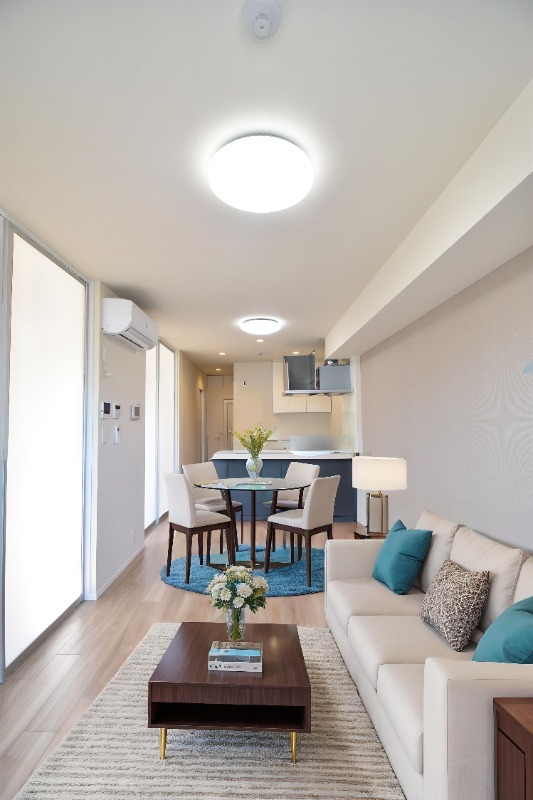 居室・リビング　ＣＧ画像の為実際は家具・家電の設置無し。