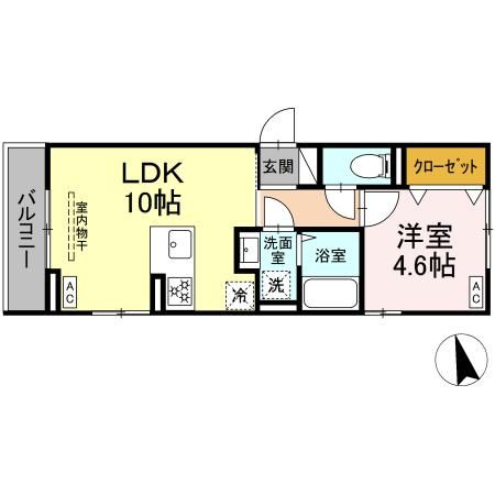 D Bless横濱赤門通りの間取り写真