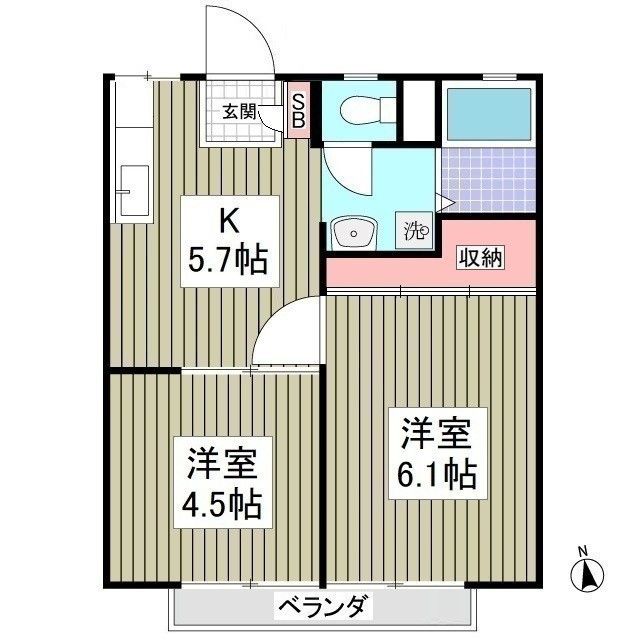 サンシティハイツ北本の間取り写真