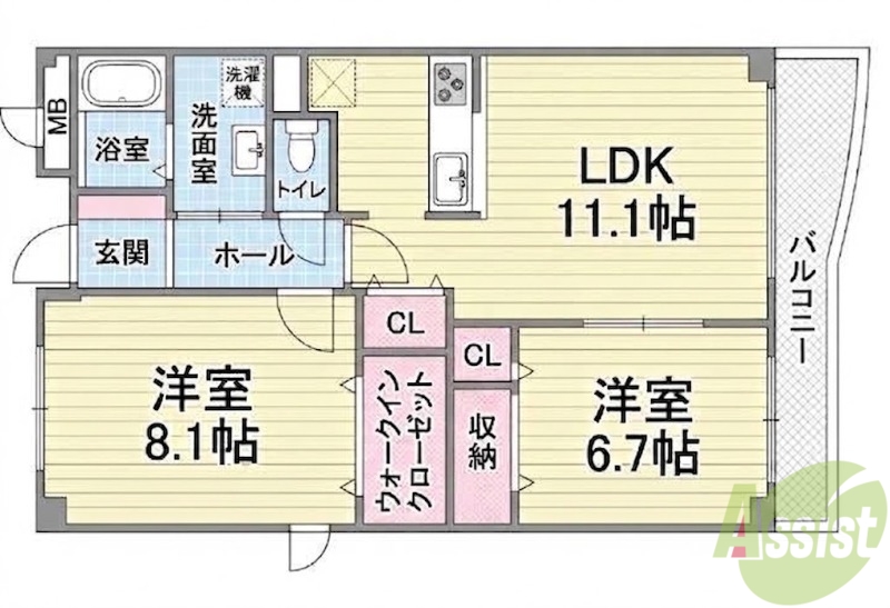 グランデージ池田の間取り写真