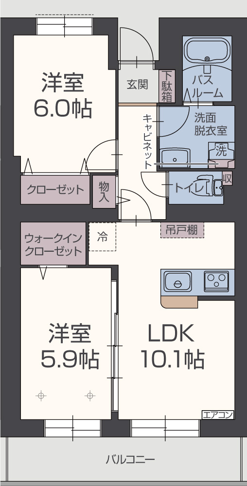 RHの間取り