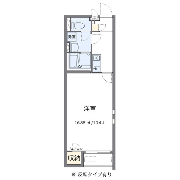 備前市東片上のアパートの間取り