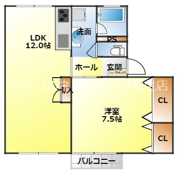 クレール山手の間取り