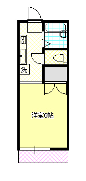 静岡市駿河区大谷のアパートの間取り