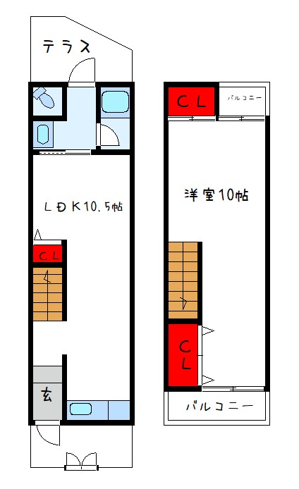 大阪府堺市東区草尾（一戸建）の賃貸物件の間取り