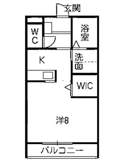 西尾市徳次町のアパートの間取り