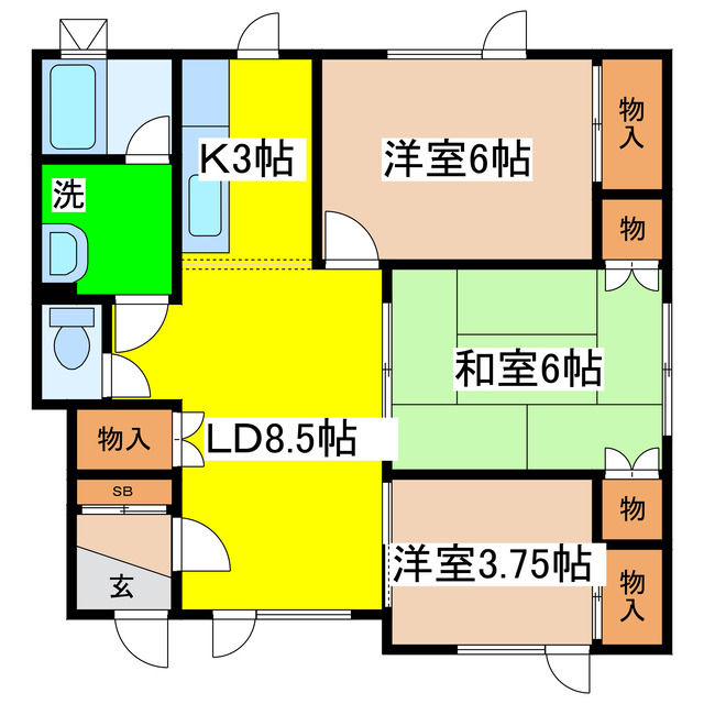 ノースリバーの間取り