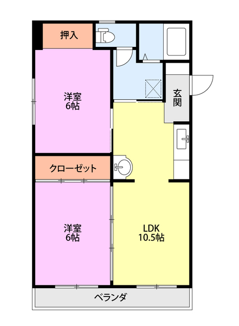 アパルト下山の間取り