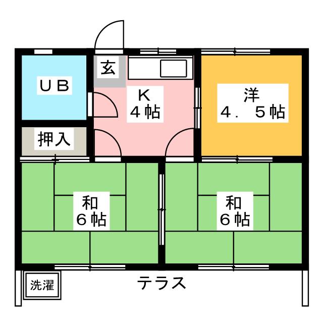 神村ハイツの間取り