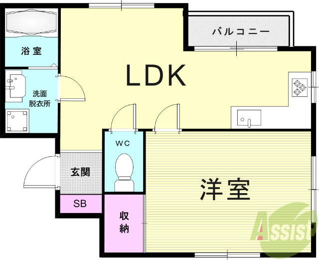 ステラ芦屋の間取り