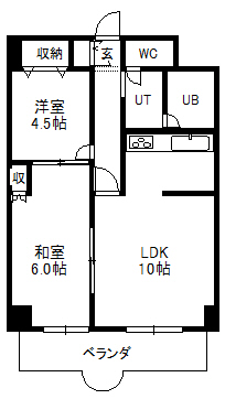 アークヒルズ中島公園の間取り