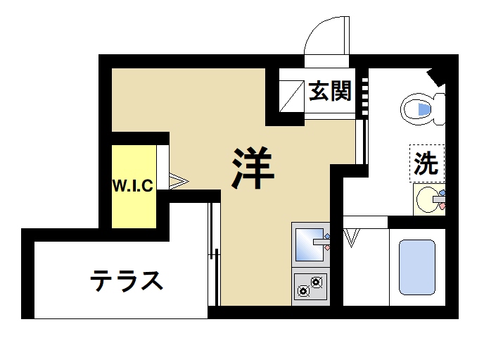 奈良市北半田中町のマンションの間取り