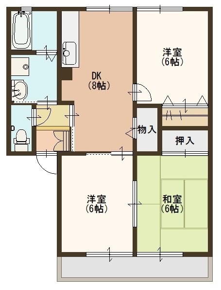 コーポウムザの間取り