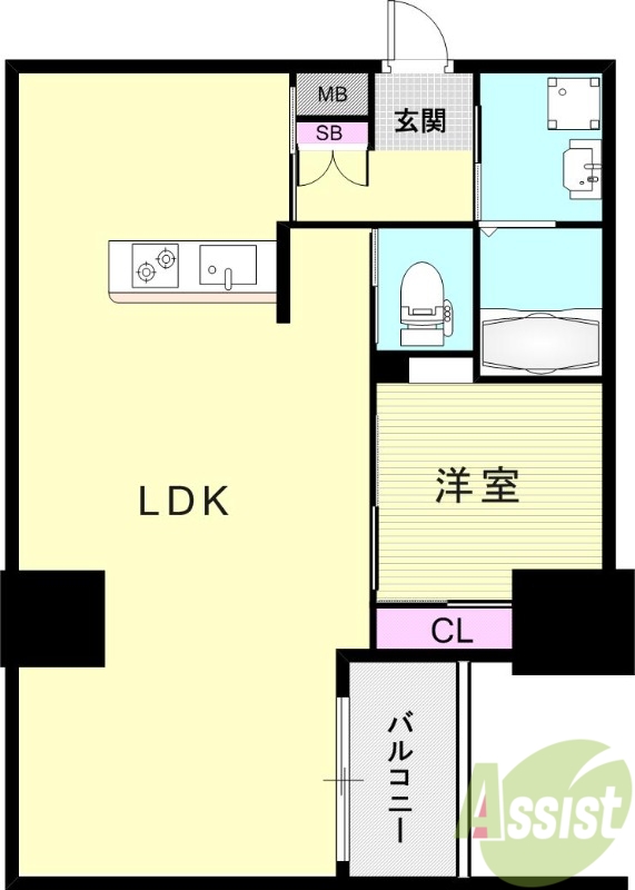 zonna神戸磯上通の間取り