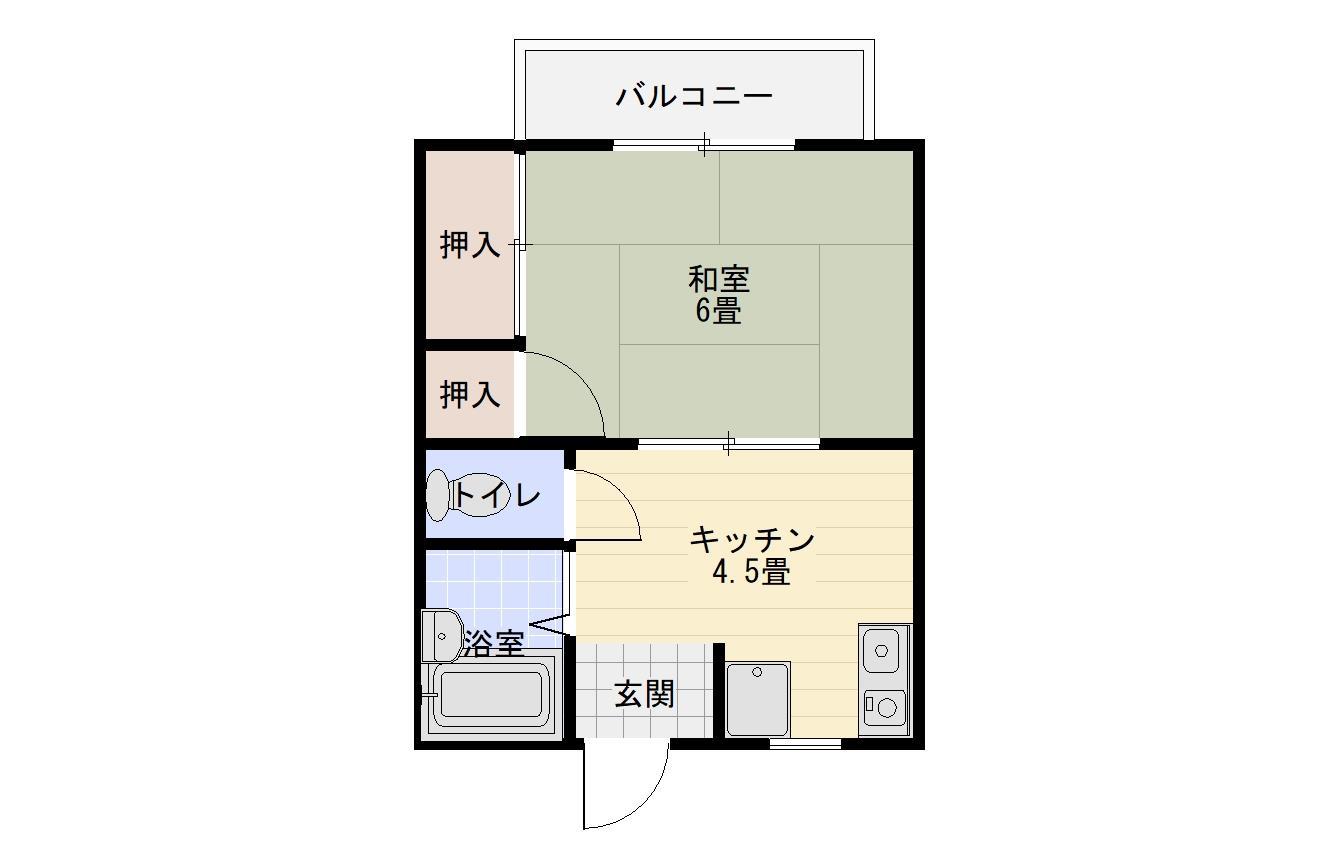 サングリーン榎　Ａ棟の間取り