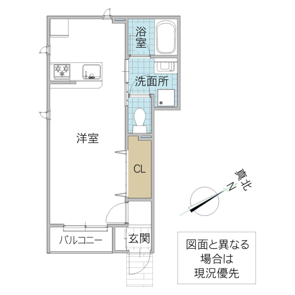 レーガベーネ小松 B棟の間取り