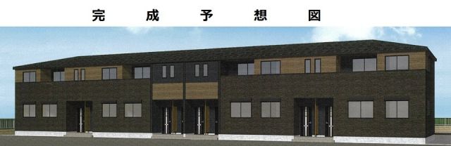 安芸高田市向原町坂のアパートの建物外観