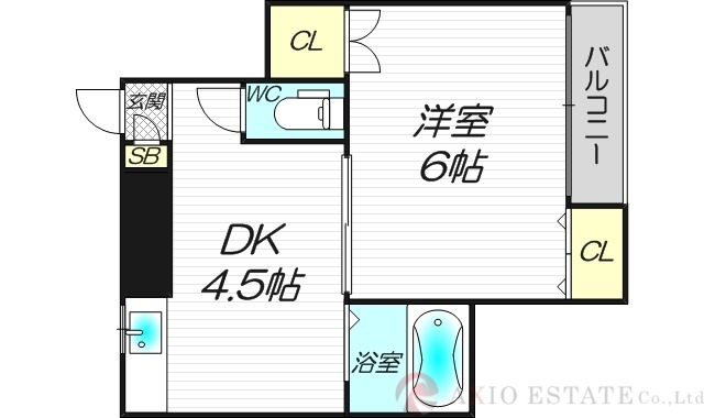 長井ハイツ淡路の間取り