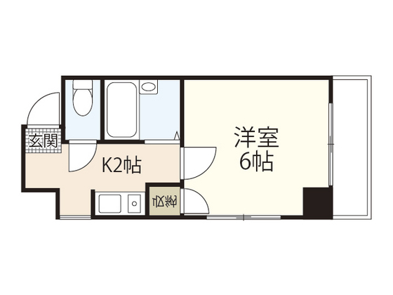 【広島市中区本川町のマンションの間取り】