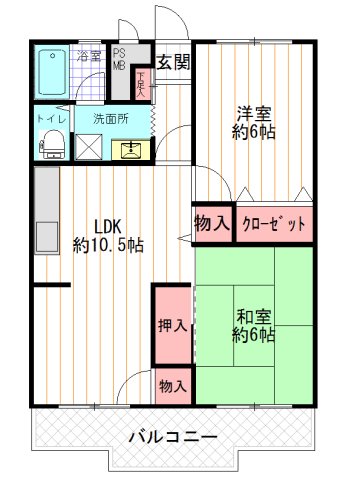 ドエル富里の間取り