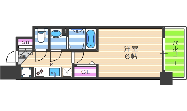 BPRレジデンス天満橋の間取り