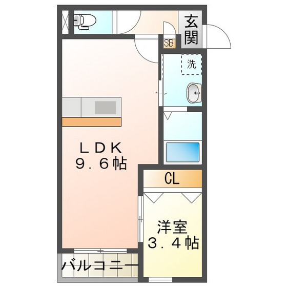 ＬＥＣＯＣＯＮ四日市Vの間取り