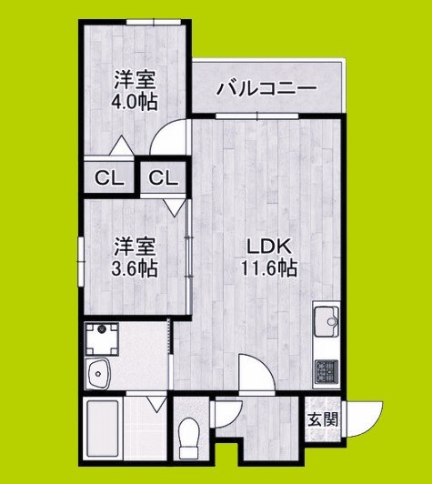 EST高見ノ里の間取り