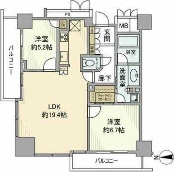 品川タワーフェイスの間取り