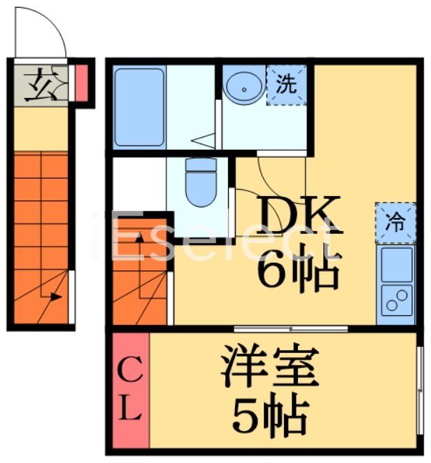 八千代市勝田台南のアパートの間取り