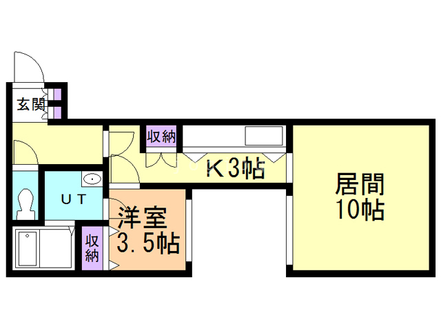 札幌市北区麻生町のマンションの間取り