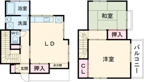 学園2丁目戸建の間取り