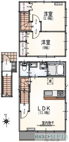 サンライズ北馬込の間取り