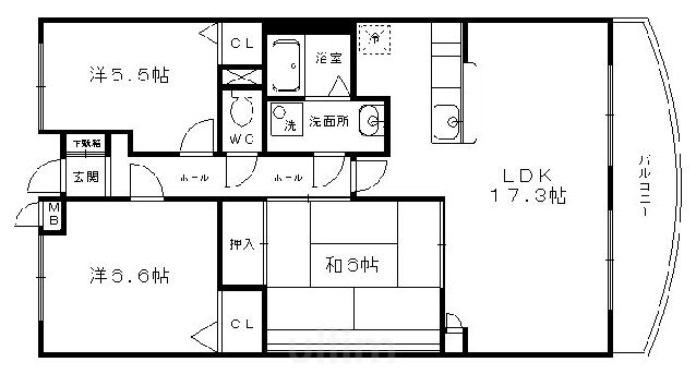 ラポート安井の間取り