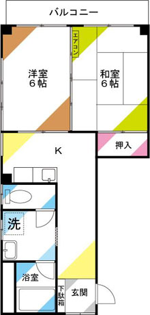 土呂岸ビルの間取り