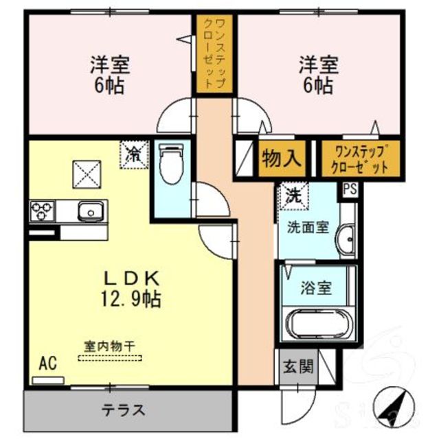 コンフォート大伴の間取り