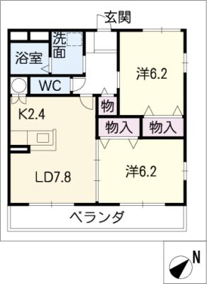 サンブライトおおねの間取り