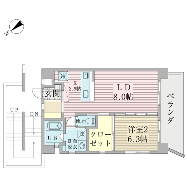 Ｔｈｅ　Ａｐａｒｔｍｅｎｔの間取り