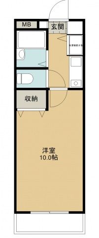 所沢市東住吉のマンションの間取り