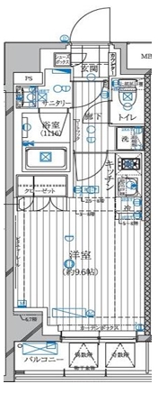 レガリス高田馬場IIの間取り