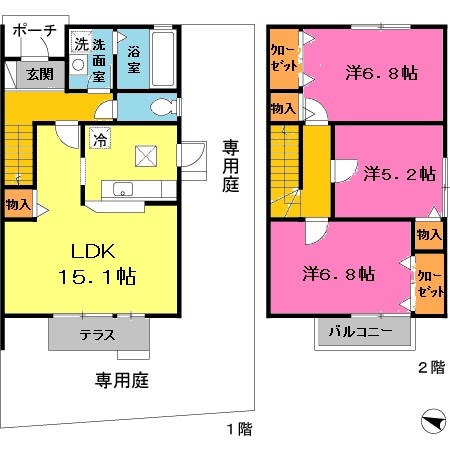 シャルマンヒルズイーストの間取り