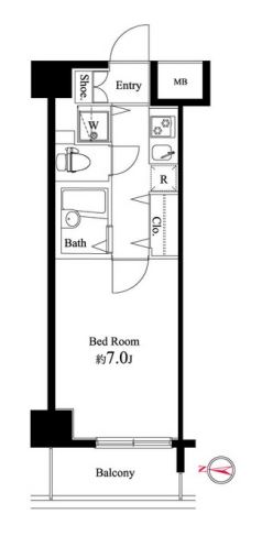 【江東区潮見のマンションの間取り】