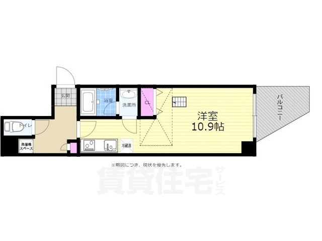 広島市中区舟入本町のマンションの間取り