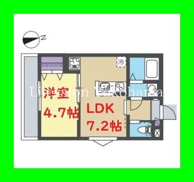 横浜市保土ケ谷区霞台のアパートの間取り