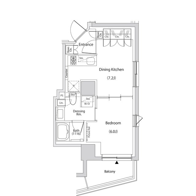 文京区目白台のマンションの間取り