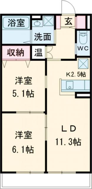 ユアメゾンＳｈｉｎｍｉｃｈｉの間取り